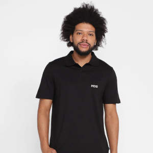 Camisa Polo Masculina Preta - MDS