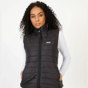 Colete Puffer feminino Preto - MDS