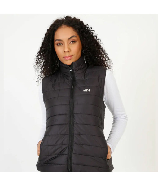 Colete Puffer feminino Preto - MDS Caixa