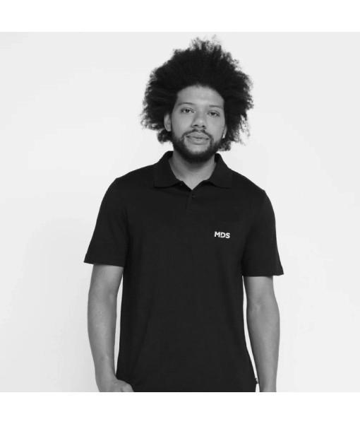 Camisa Polo Masculina Preta - MDS Caixa [ESGOTADO]